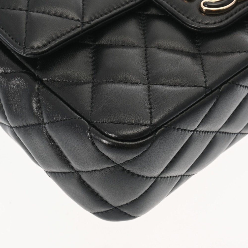 CHANEL Chanel Matelasse Heart Chain Shoulder Bag 20cm Black - Women's Lambskin - Picture 5 of 12